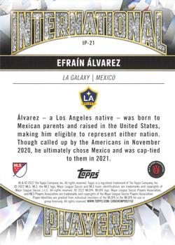 2022 Topps MLS - International Players #IP-21 Efraín Álvarez Back