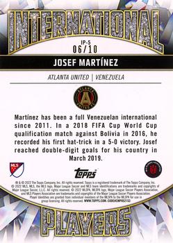 2022 Topps MLS - International Players Red #IP-5 Josef Martínez Back