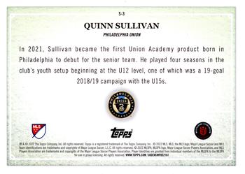 2022 Topps MLS - Scholarly #S-3 Quinn Sullivan Back