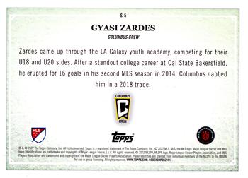 2022 Topps MLS - Scholarly #S-5 Gyasi Zardes Back