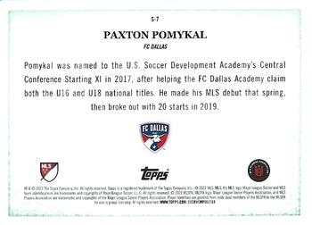 2022 Topps MLS - Scholarly #S-7 Paxton Pomykal Back