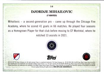 2022 Topps MLS - Scholarly #S-8 Djordje Mihailovic Back