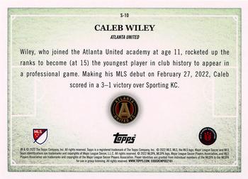 2022 Topps MLS - Scholarly #S-10 Caleb Wiley Back