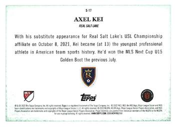2022 Topps MLS - Scholarly #S-17 Axel Kei Back