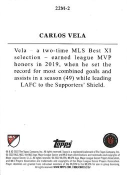 2022 Topps MLS - Topps 22 Minis #22M-2 Carlos Vela Back