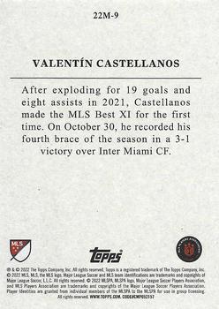 2022 Topps MLS - Topps 22 Minis #22M-9 Valentín Castellanos Back