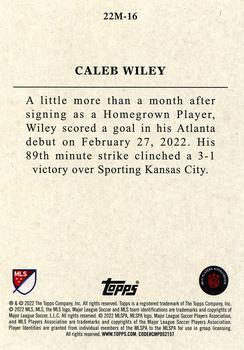 2022 Topps MLS - Topps 22 Minis #22M-16 Caleb Wiley Back