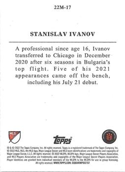 2022 Topps MLS - Topps 22 Minis #22M-17 Stanislav Ivanov Back
