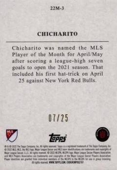 2022 Topps MLS - Topps 22 Minis Orange #22M-3 Chicharito Back