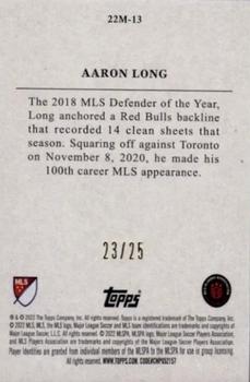 2022 Topps MLS - Topps 22 Minis Orange #22M-13 Aaron Long Back