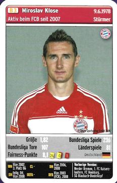 2008-09 Teepe Sportverlag FC Bayern München Quartett #B3 Miroslav Klose Front