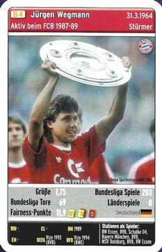 2008-09 Teepe Sportverlag FC Bayern München Quartett #B4 Jurgen Wegmann Front