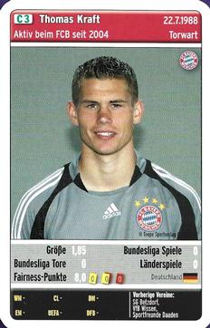 2008-09 Teepe Sportverlag FC Bayern München Quartett #C3 Thomas Kraft Front