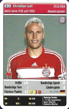 2008-09 Teepe Sportverlag FC Bayern München Quartett #D3 Christian Lell Front