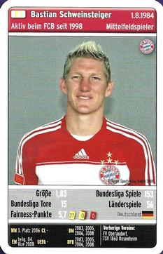 Panini 157 Bastian Schweinsteiger Bayern München UEFA CL 2008/09 