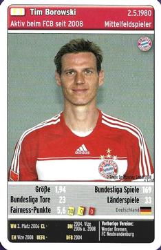 2008-09 Teepe Sportverlag FC Bayern München Quartett #F3 Tim Borowski Front