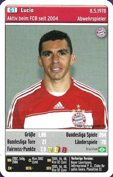 2008-09 Teepe Sportverlag FC Bayern München Quartett #G1 Lucio Front