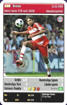 2008-09 Teepe Sportverlag FC Bayern München Quartett #H2 Breno Front