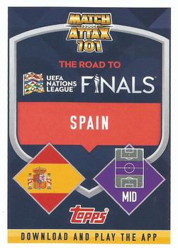 2022-23 Topps Match Attax 101 Road to UEFA Nations League Finals #CD15 Pedri Back