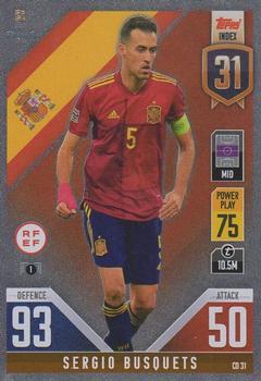 2022-23 Topps Match Attax 101 Road to UEFA Nations League Finals #CD31 Sergio Busquets Front