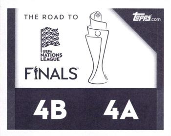 2022-23 Topps Road to UEFA Nations League Finals Sticker Collection #4A / 4B Denmark Badge / Croatia Badge Back