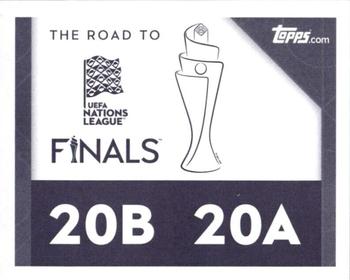 2022-23 Topps Road to UEFA Nations League Finals Sticker Collection #20A / 20B Luxembourg Badge / Lithuania Badge Back