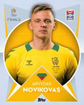 2022-23 Topps Road to UEFA Nations League Finals Sticker Collection #73 Arvydas Novikovas Front
