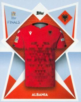 2022-23 Topps Road to UEFA Nations League Finals Sticker Collection #171 Albania Kit Front