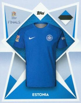 2022-23 Topps Road to UEFA Nations League Finals Sticker Collection #185 Estonia Kit Front