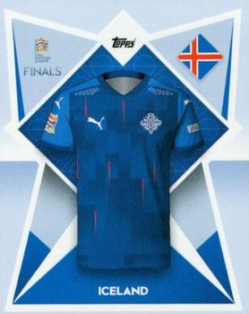 2022-23 Topps Road to UEFA Nations League Finals Sticker Collection #194 Iceland Kit Front