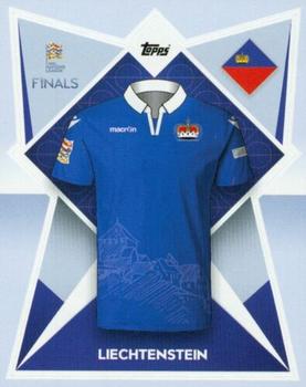 2022-23 Topps Road to UEFA Nations League Finals Sticker Collection #200 Liechtenstein Kit Front
