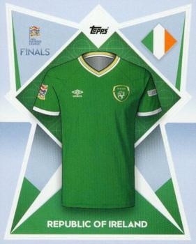 2022-23 Topps Road to UEFA Nations League Finals Sticker Collection #212 Republic of Ireland Kit Front