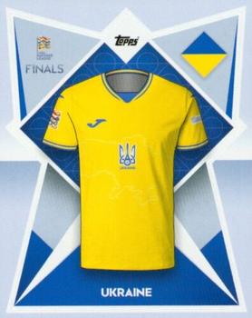 2022-23 Topps Road to UEFA Nations League Finals Sticker Collection #223 Ukraine Kit Front