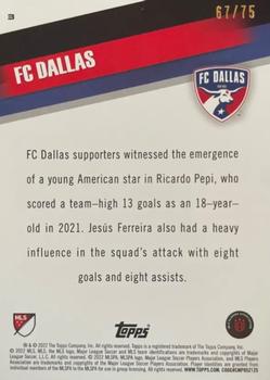 2022 Topps MLS - Green #3 FC Dallas Back
