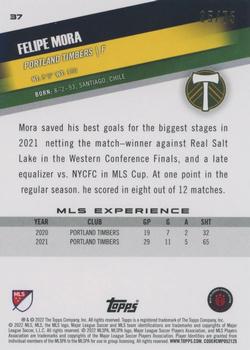 2022 Topps MLS - Green #37 Felipe Mora Back
