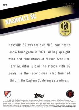 2022 Topps MLS - Green #97 Nashville SC Back
