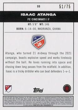 2022 Topps MLS - Green #99 Isaac Atanga Back