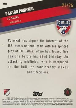 2022 Topps MLS - Green #118 Paxton Pomykal Back