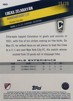 2022 Topps MLS - Green #150 Lucas Zelarayán Back