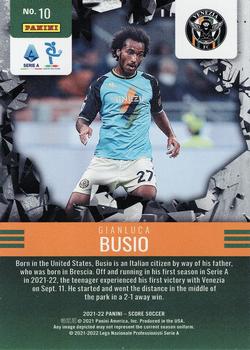 2021-22 Score Serie A - Breakthrough Gold Lasers #10 Gianluca Busio Back
