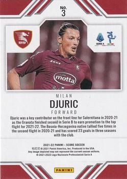 2021-22 Score Serie A - Score Team #3 Milan Djuric Back