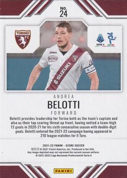 2021-22 Score Serie A - Score Team #24 Andrea Belotti Back