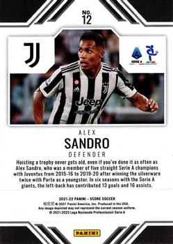 2021-22 Score Serie A - Score Team Gold Lasers #12 Alex Sandro Back