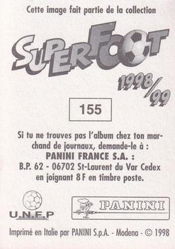 1998-99 Panini SuperFoot Stickers #155 Tony Cascarino Back