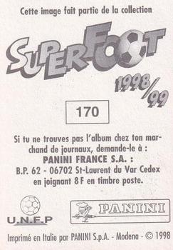 1998-99 Panini SuperFoot Stickers #170 Bixente Lizarazu Back