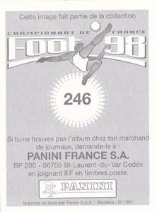 1997-98 Panini Foot 98 #246 Franck Sauzee Back