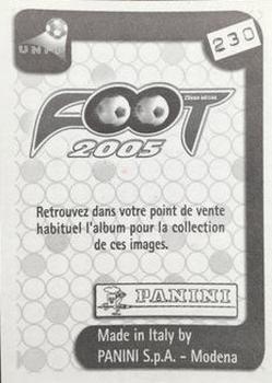 2004-05 Panini Stickers (French) #230 Douglas Sisenando Maicon Back
