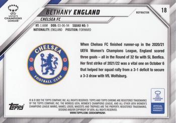 2021-22 Topps Chrome UEFA Women's Champions League - Refractor #18 Bethany England Back