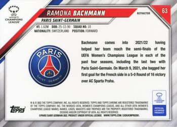 2021-22 Topps Chrome UEFA Women's Champions League - Refractor #63 Ramona Bachmann Back