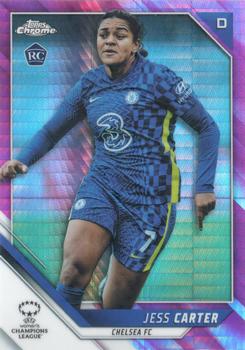 2021-22 Topps Chrome UEFA Women's Champions League - Pink Prism #23 Jess Carter Front